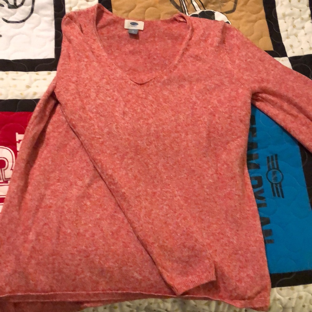 Women’s Old Navy Coral V-Neck Sweater